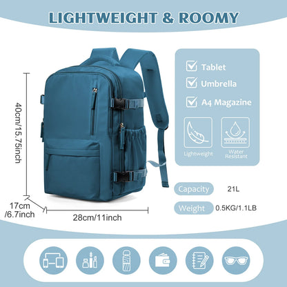 Handbagage rugzak met reflecterende details