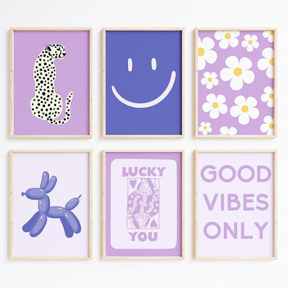 Set posters in botanische stijl