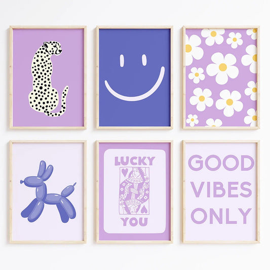 Set posters in botanische stijl