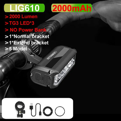 Fietslamp met antislip bevestigingsclip