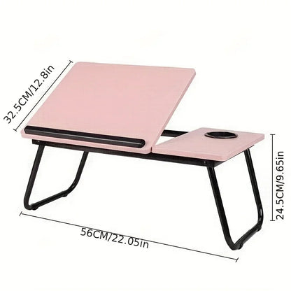 Compacte schoottafel met ruimte voor laptop en muis