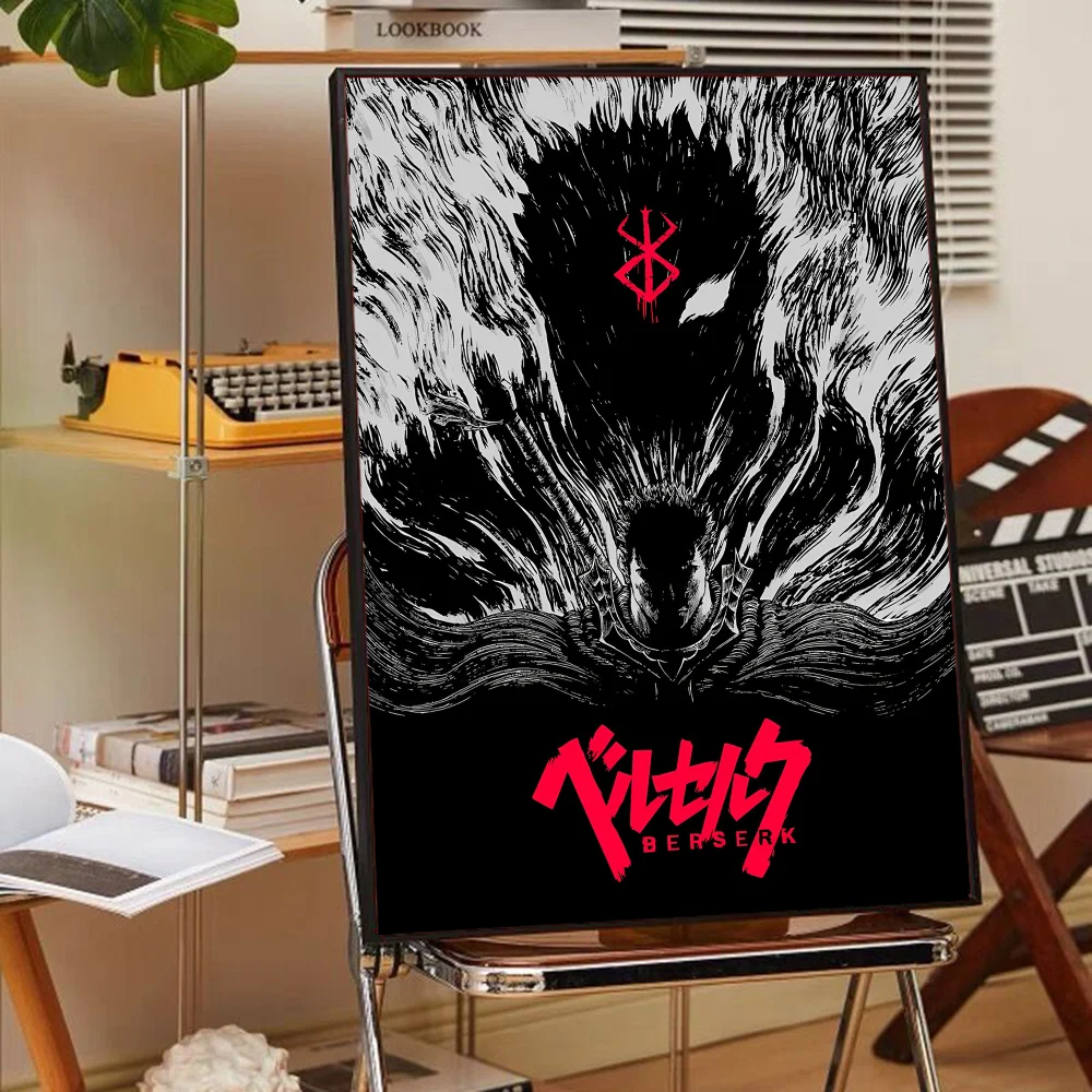 Wandposter met bloemen in vaas