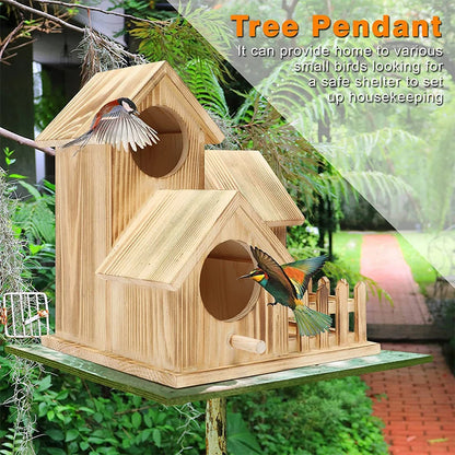 Vogelhuisjes op paal – Ideaal voor open plekken