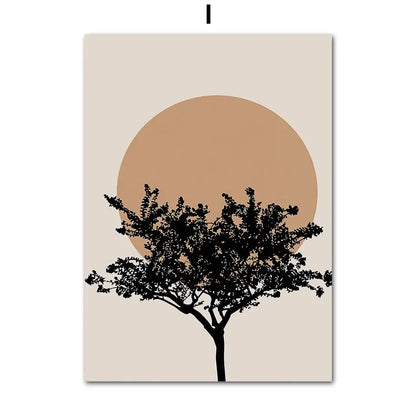 Poster in beige en zandtinten
