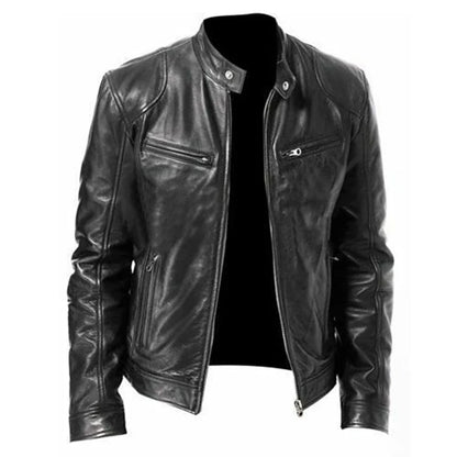 Vintage leren jas voor heren – Authentieke look