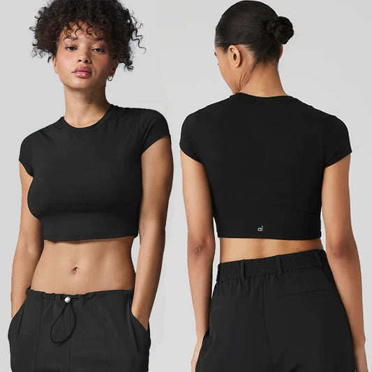 Hippe yoga kleding set met crop top