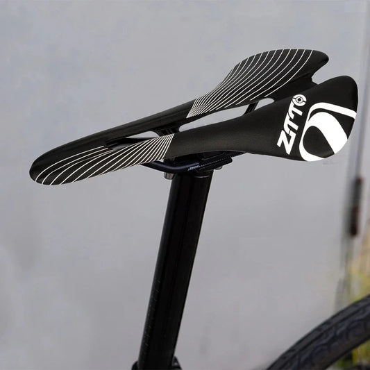Zadel fiets met ademende eigenschappen