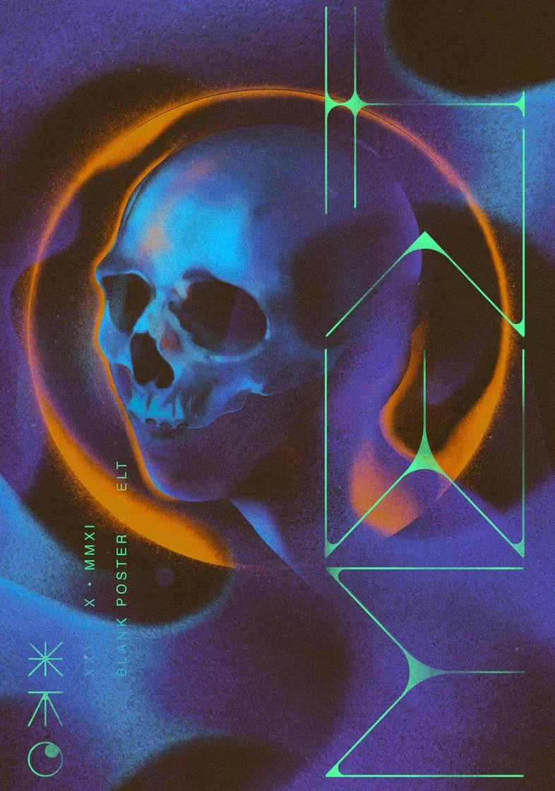Abstracte poster in pasteltinten