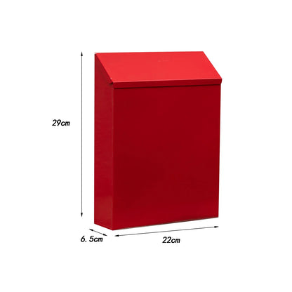Zwarte brievenbus in strak design