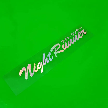 Auto stickers - Night Runner ontwerp voor unieke achterruit styling