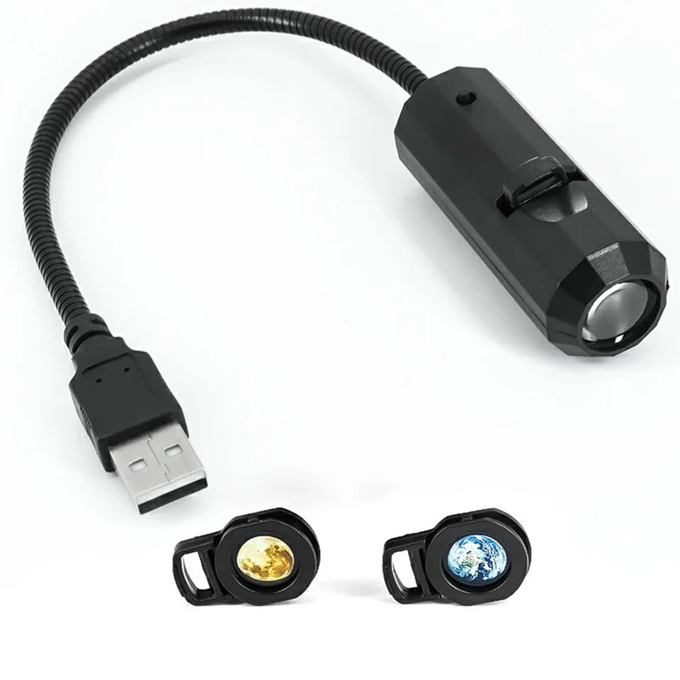 Oplaadbare projector lamp met sterrenhemel effect