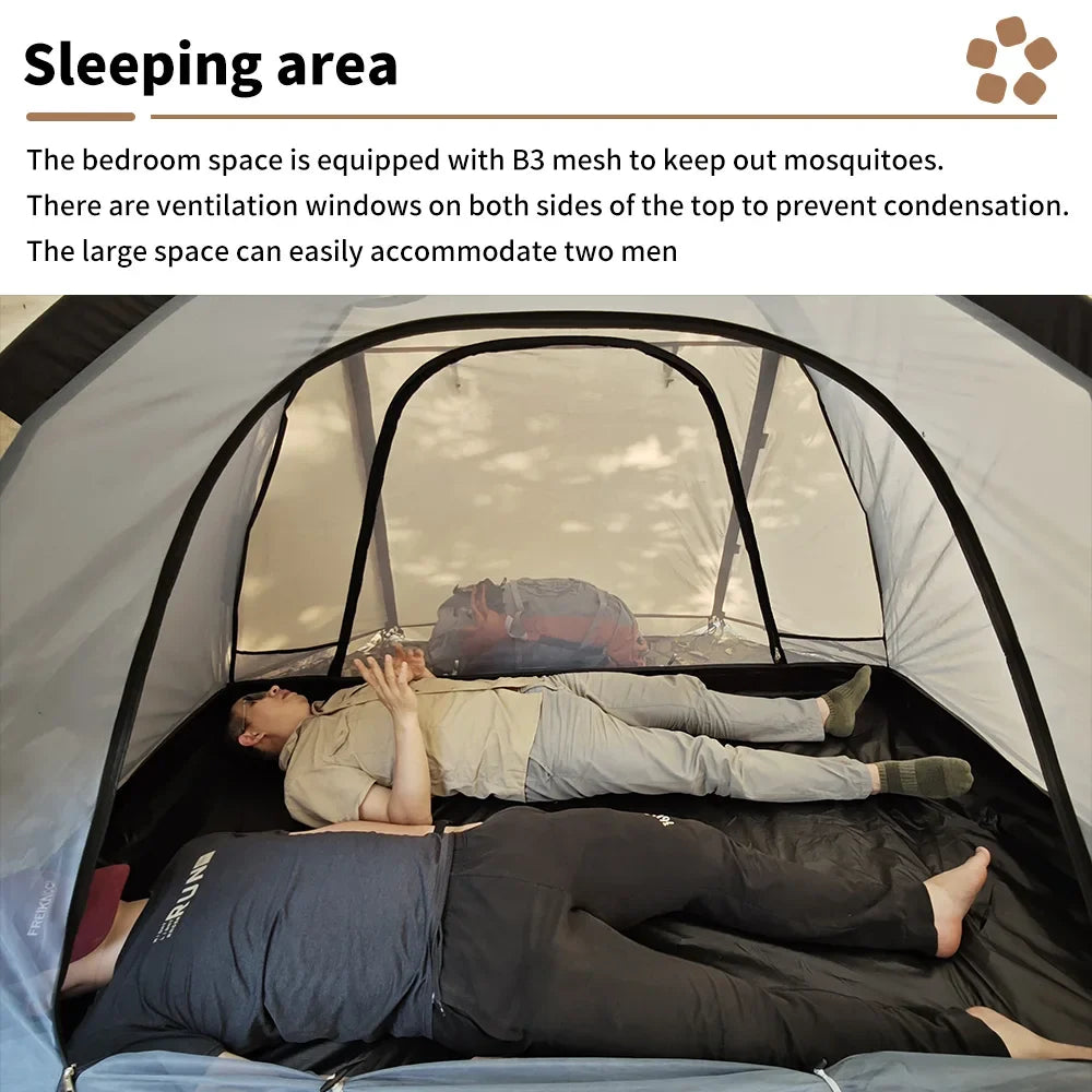 Pop-up tent met binnentent – Extra comfort en bescherming