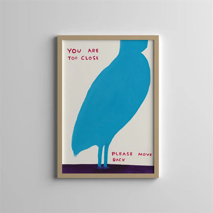 Poster met zachte penseellijnen