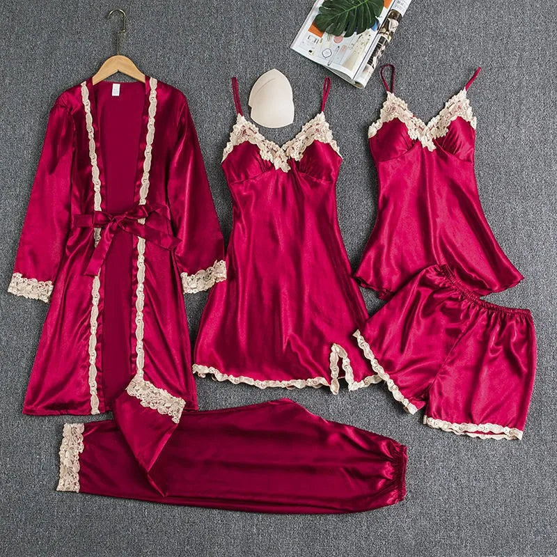 Dames Pyjama Set: Luxueuze Katoenen Nachtkleding voor de Winter