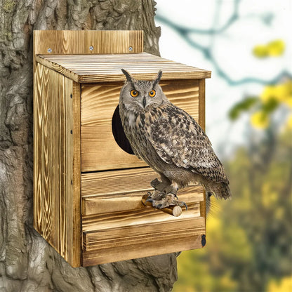 Vogelhuisje op paal – Perfect zicht op bezoekers