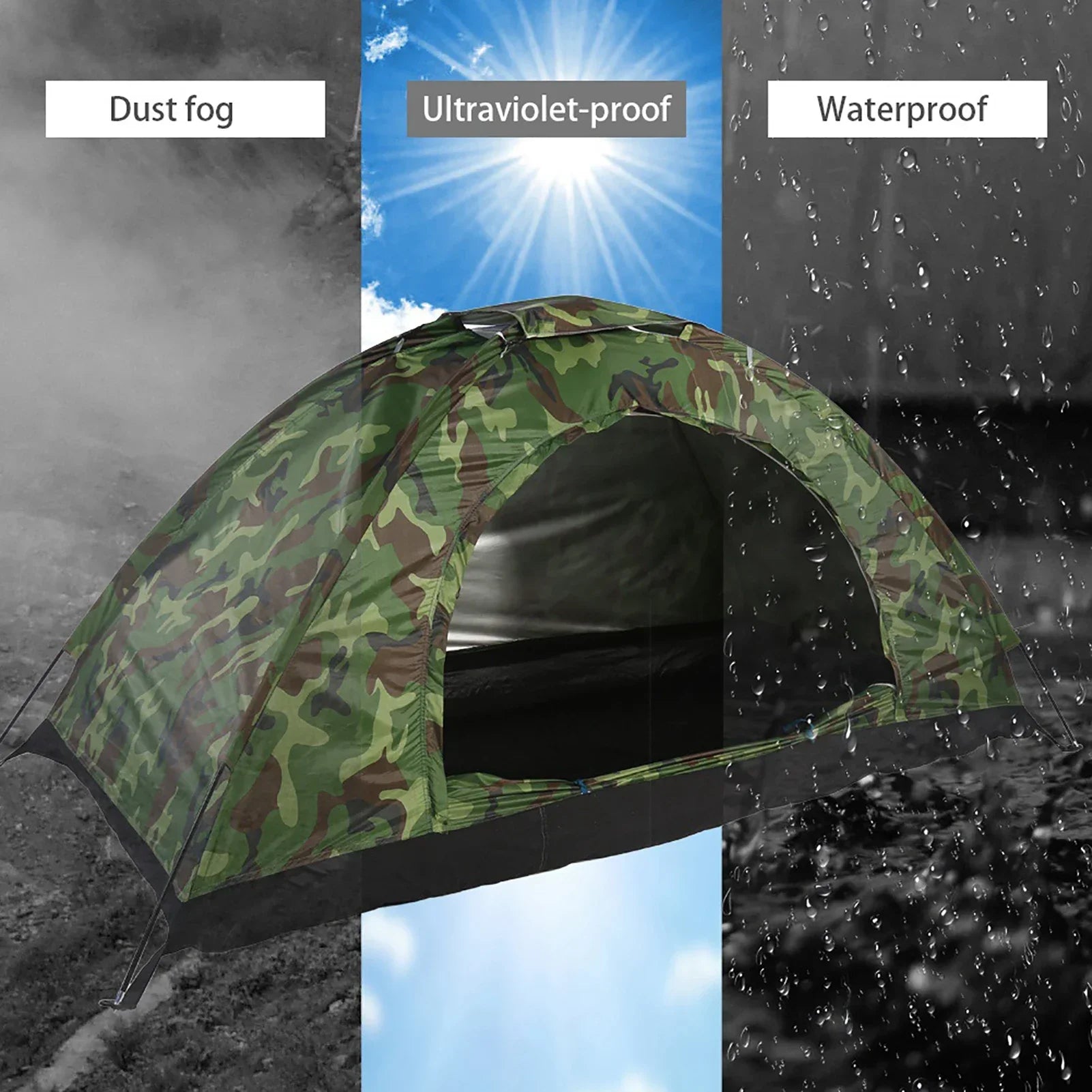 Camping tent met thermische bescherming – Koeler in de zon