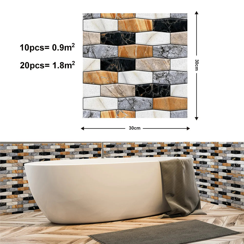 Mozaiek tegels met metallic effect – Glanzende luxe