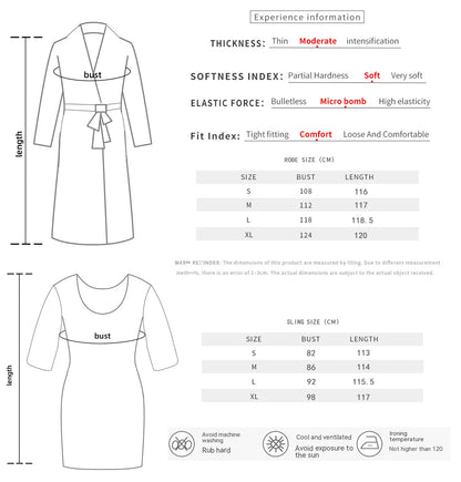 Ochtendjas voor dames - Zacht satijn met elegante afwerking voor ultiem comfort