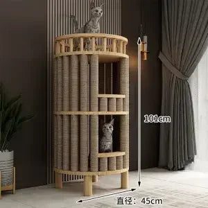 Kattenpaal XXL met meerdere etages – Perfect voor klimmers