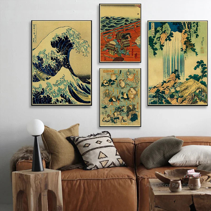 Poster in zachte pastelkleuren