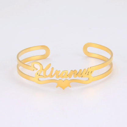 Ketting met gravure van coördinaten