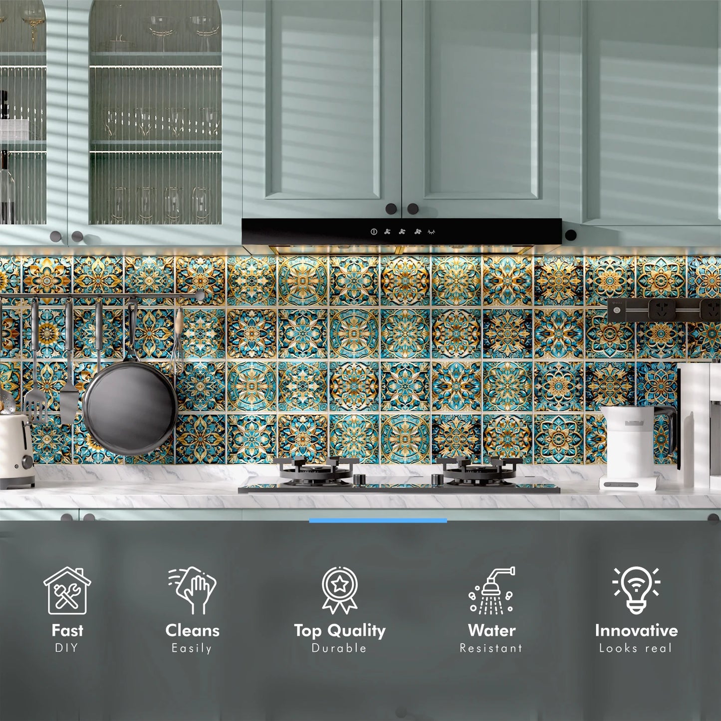 Praxis mozaiek achterwand keuken – Functioneel en mooi