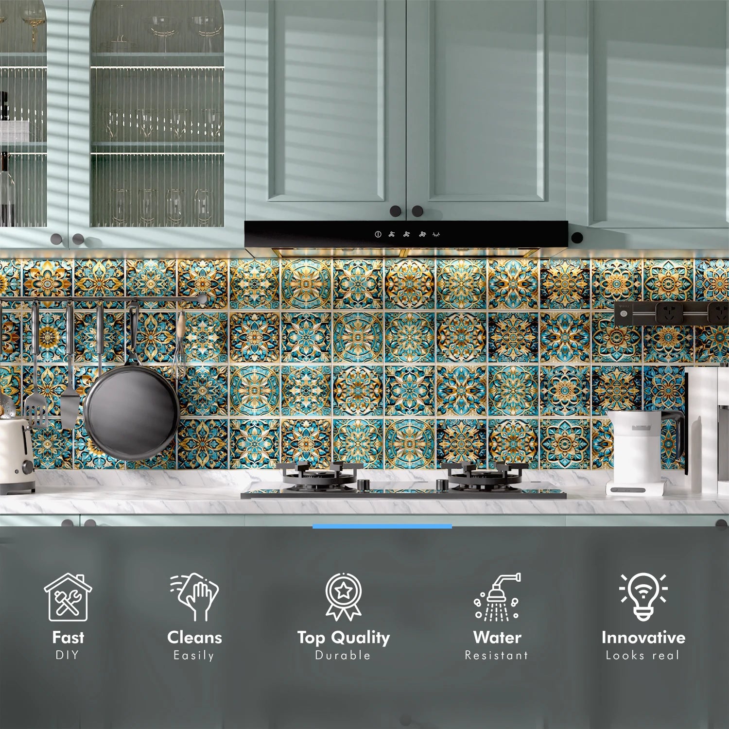 Praxis mozaiek achterwand keuken – Functioneel en mooi