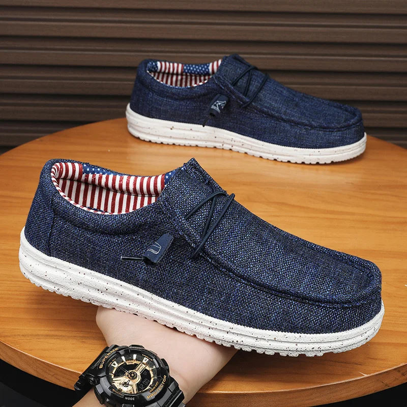 Lichte herenschoenen in zomers wit