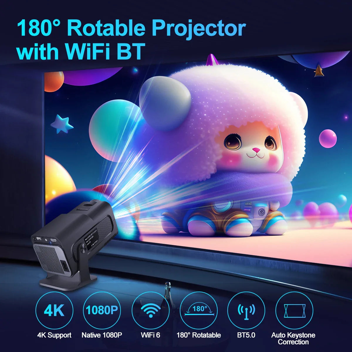 Projector geschikt voor daglicht
