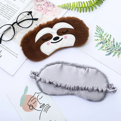 Zijden slaapmasker in travel-etui