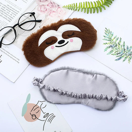 Zijden slaapmasker in travel-etui