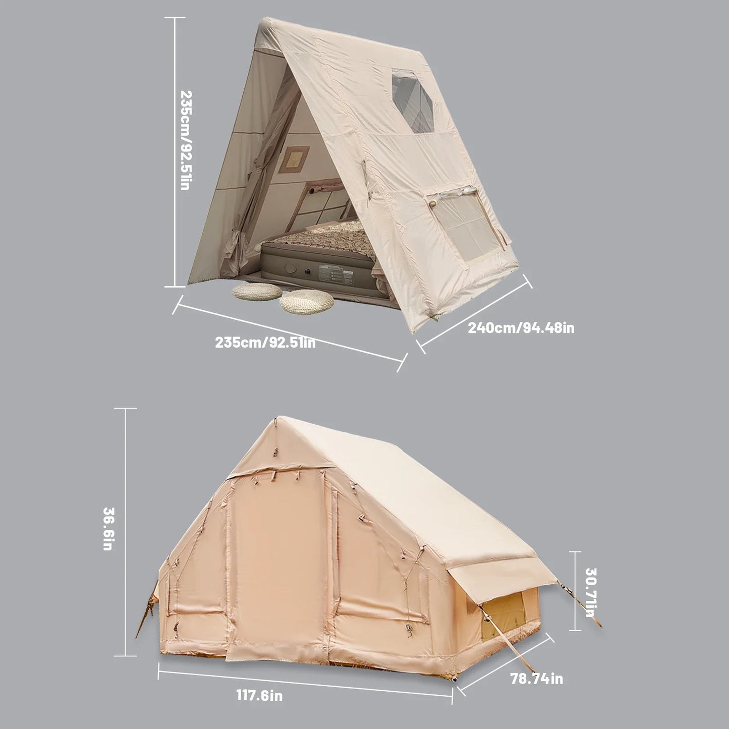 Camping tent met opbergruimte – Alles netjes georganiseerd