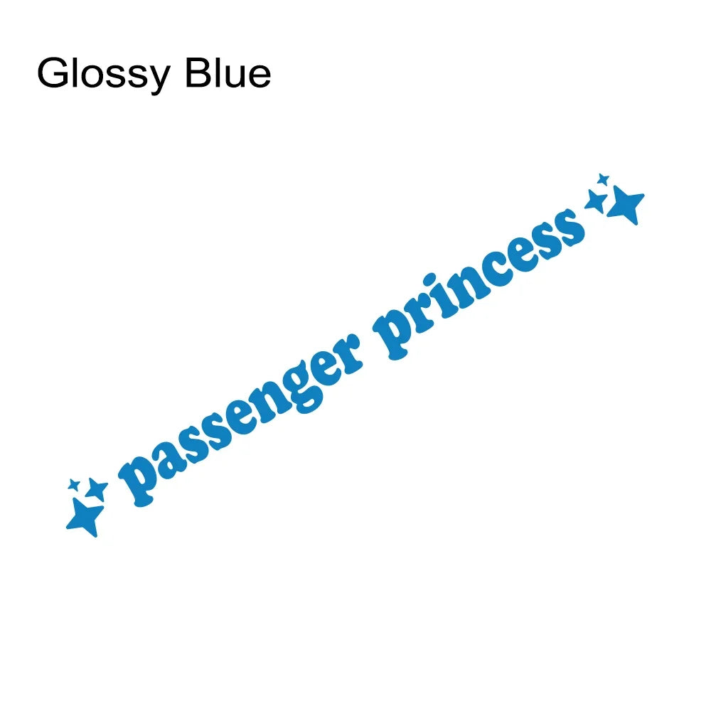 Auto stickers - Passenger Princess design voor persoonlijke uitstraling