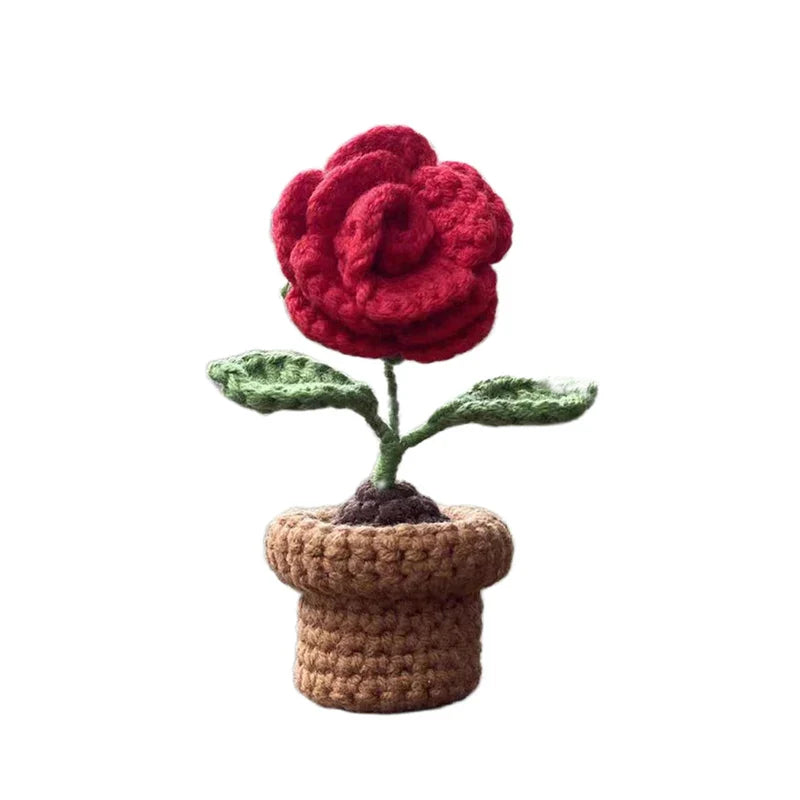 Zinken emmer met bloemen als decoratie