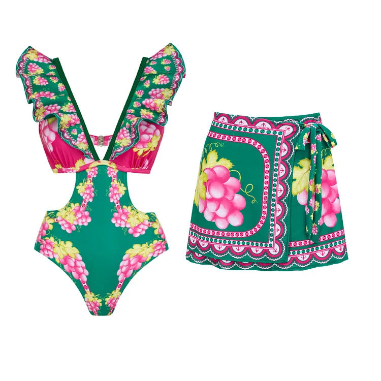 Badpak jurk met dierenprint – Trendy en speels