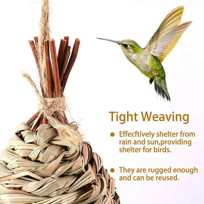 Vogelhuisje met natuurlijk mos – Camoufleert mooi