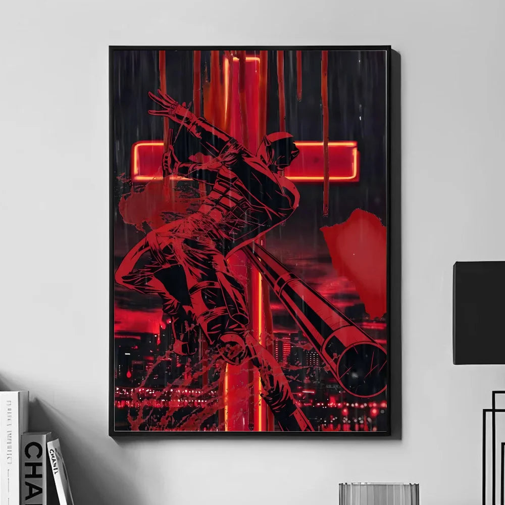 Poster met lijnen en vlakken in modern design