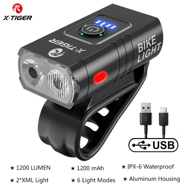 LED fietslamp met universele montageclip
