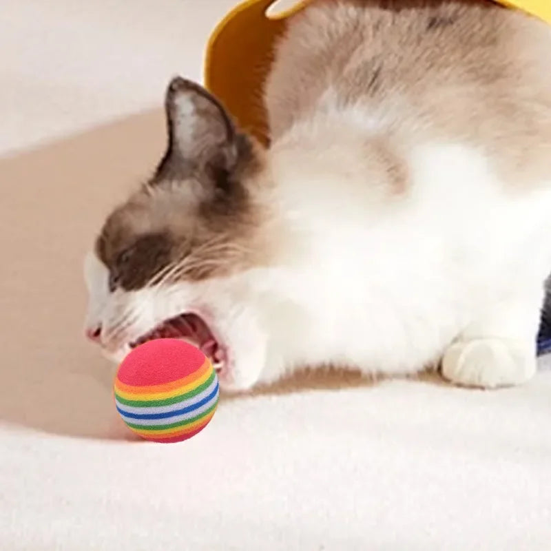 Pluche kattenspeelgoed met veertjes – Schattig en uitdagend