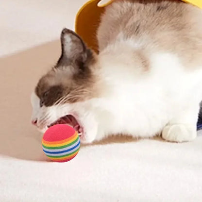 Pluche kattenspeelgoed met veertjes – Schattig en uitdagend