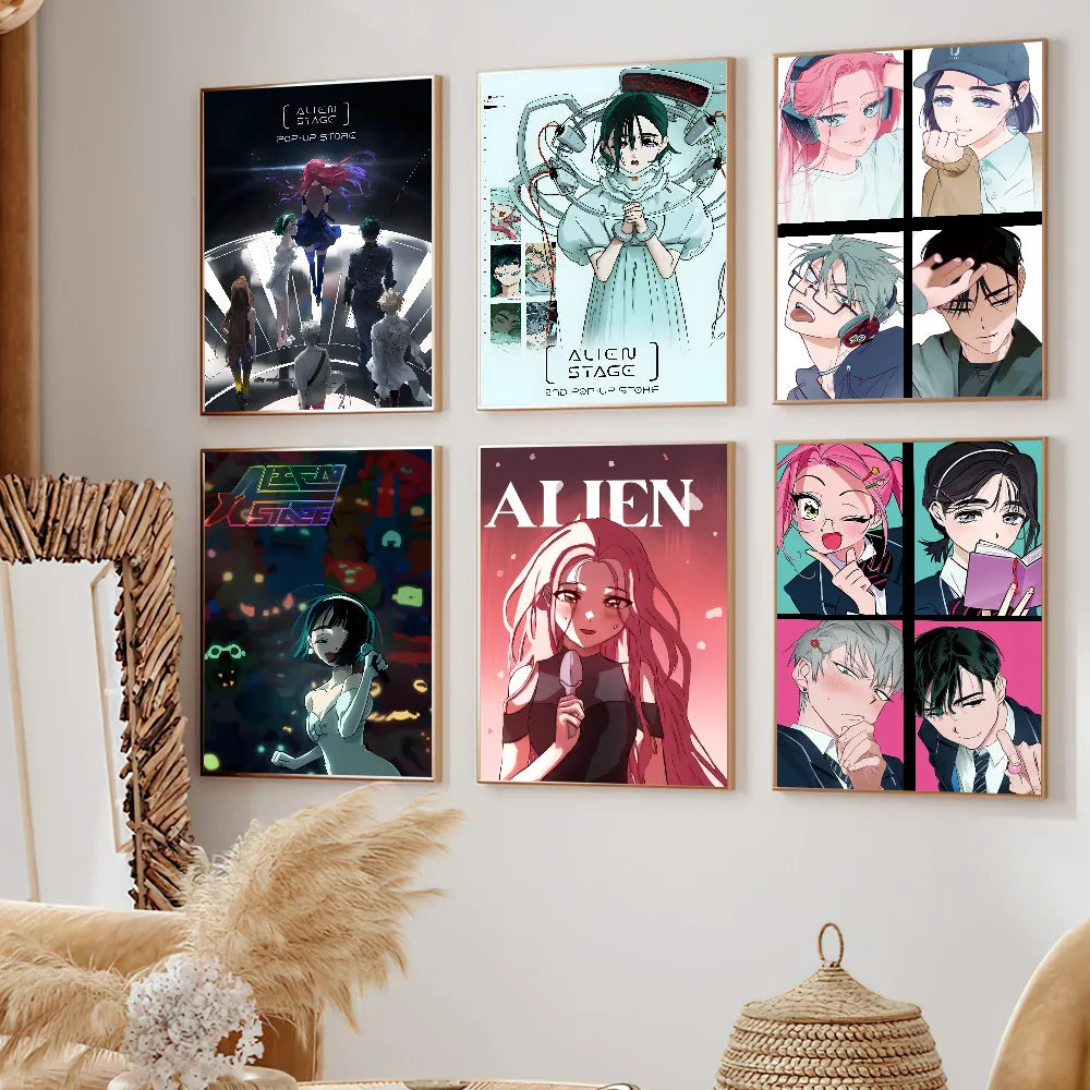 Kinderposter met vrolijke kleuren