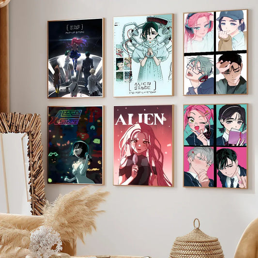 Kinderposter met vrolijke kleuren