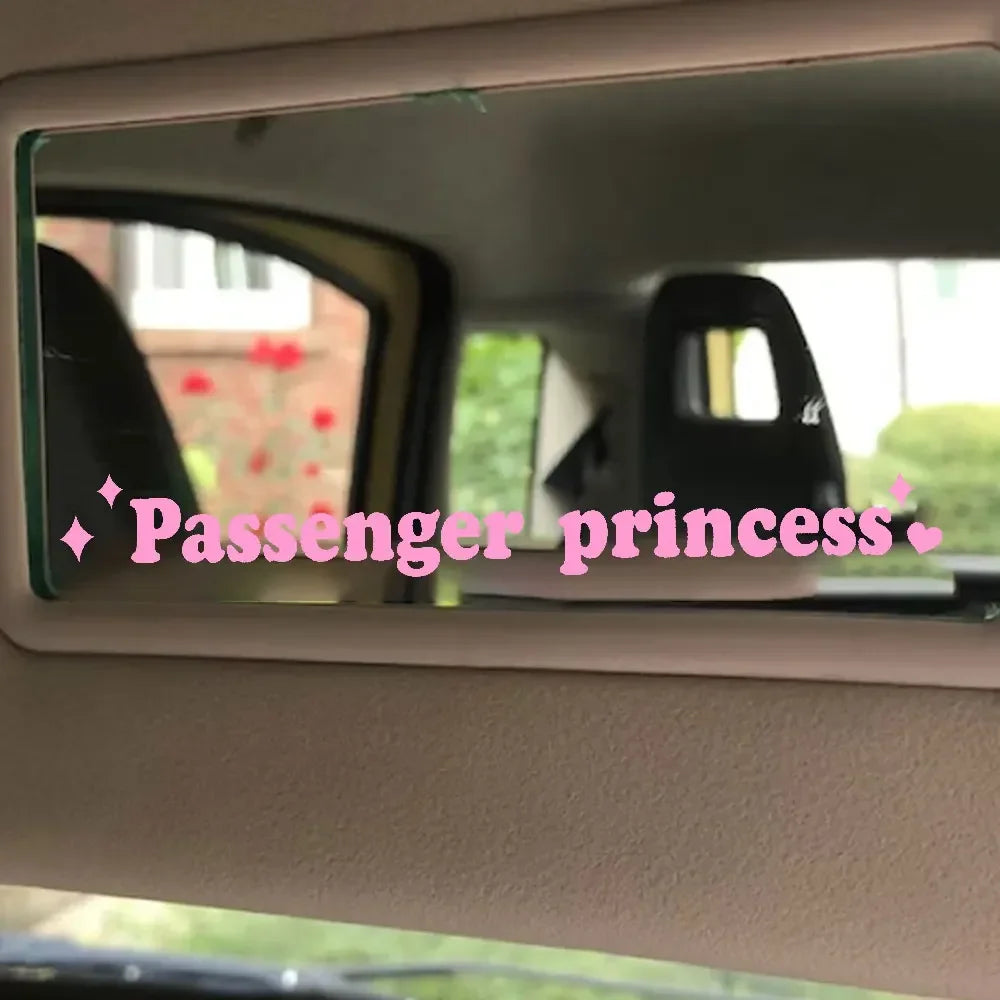 Auto stickers - Passenger Princess achterruit decoratie voor persoonlijke flair