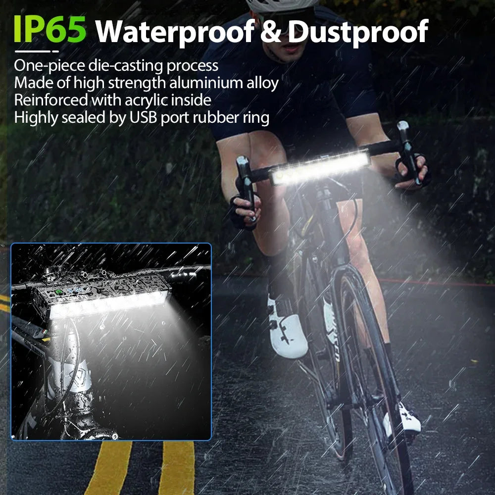 Compacte LED fietslamp met hoge lumenoutput