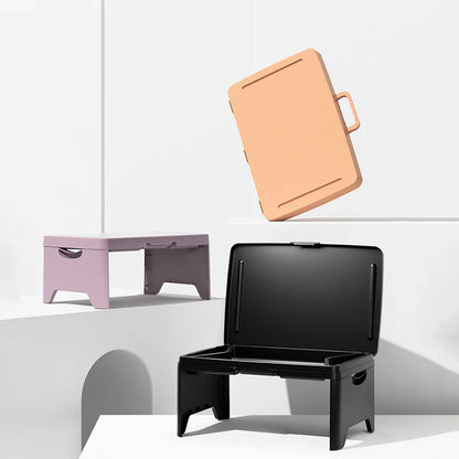 Houten schoottafel met kantelbaar blad