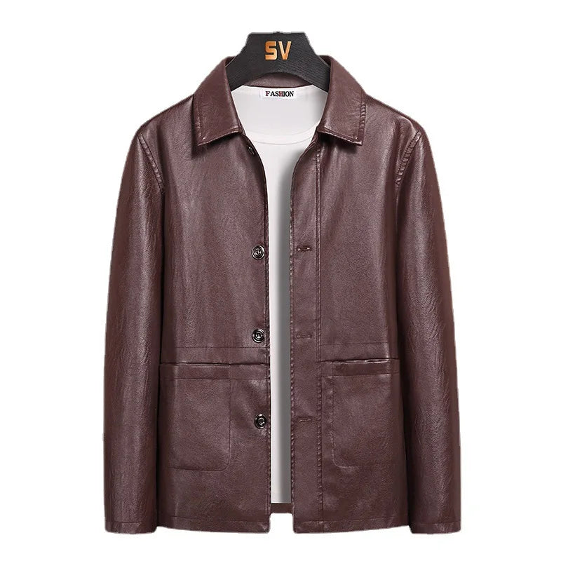 Moderne leren jassen heren met slim fit – Voor een verzorgde look