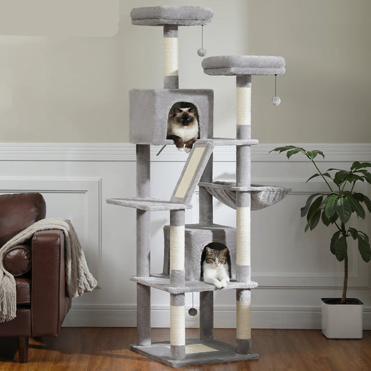 Kattenkrabmeubel met hout en sisal – Duurzaam en stijlvol
