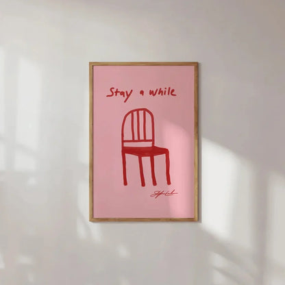 Wandposter met geometrische vormen