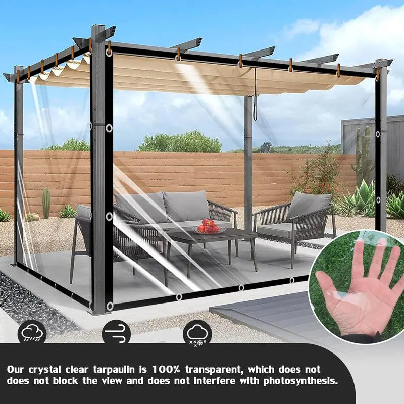 Transparant dekzeil met UV-blokkade