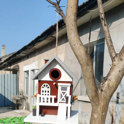 Vogelhuisje op paal – Perfect zicht op bezoekers